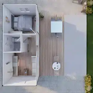 21m çatılı konteyner içi